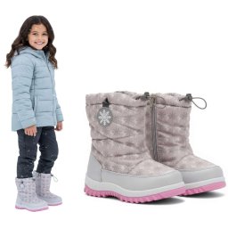 Hópelyhes hótaposó csizma cipzáras