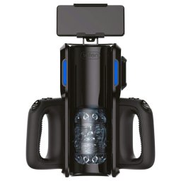 LETEN SM 500 - fel-le mozgó maszturbátor telefon tartóval (fekete)