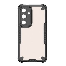 Defender szilikon telefonvédő (ütésállóság, légpárnás sarok, akril hátlap, kameravédő) FEKETE Samsung Galaxy S25 FE (SM-S731)