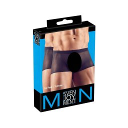 Svenjoyment - átlátszó boxer szett - fekete (2 részes) S-L