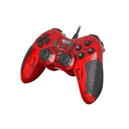 Genesis MANGAN 200 vezetékes gamepad, PC-hez, rezgésfunkcióval, piros