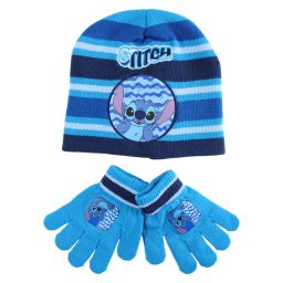 Disney Lilo és Stitch, A csillagkutya Cosmic Waves gyerek sapka + kesztyű szett