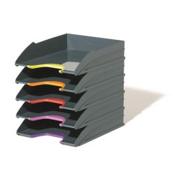 DURABLE Irattálca szett, műanyag, 5 részes, DURABLE "VARICOLOR(R) 5"