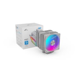 FSP CPU-hűtő MP7-WA kettős, 120 mm-es FDB ventilátor, fehér színű