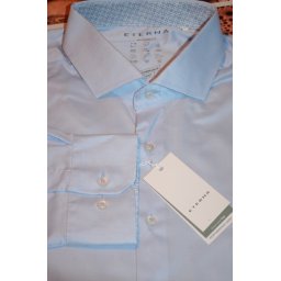 Eterna performance shirt slim fit kék szőttes ing, 44