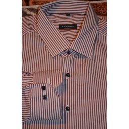 Eterna modern fit bordó-fehér csíkos ing, 46