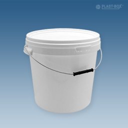 20 Literes Élelmiszeripari Műanyagvödör, Tetővel, Fogóval (d176)