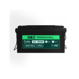 Greencell AGM VRLA 12V 120Ah akkumulátor hajókhoz, napelemekhez
