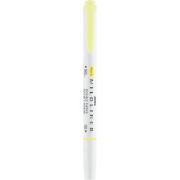 Szövegkiemelő 1,0/3,5 mm, kétvégű, Zebra Mildliner Fluorescent, sárga