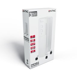 Entac Olajradiátor 7 taggal 1500W Fehér