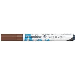 SCHNEIDER Dekormarker, akril, 2 mm, SCHNEIDER "Paint-It 310", barna