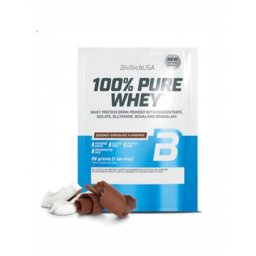 BIOTECH USA Tejsavó fehérjepor, 28g, BIOTECH USA "100% Pure Whey", kókusz-csokoládé