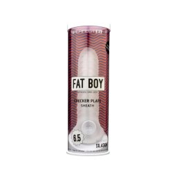 Perfect Fit - Fat Boy Checker Box - péniszköpeny (17 cm, fehér)