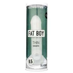 Perfect Fit - Fat Boy Thin - péniszköpeny (17 cm, fehér)