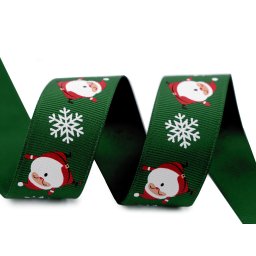 Karácsonyi ripsz szalag szélessége 24 mm grosgrain