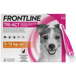 Frontline Tri-Act Spot On kutyáknak S (5-10 kg | 3 pipetta)