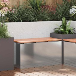 vidaXL Kerti pad Ezüst 80 x 40 x 43 cm Horganyzott acél