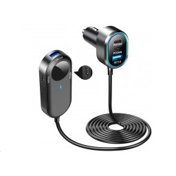 WG - Autótöltő hub / 100W / 6 USB port / 2x USB-A 4x USB-C / hosszabbítóval