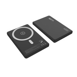 WG - Power Bank 5000 mAh, vezeték nélküli 15W PD 20W, fekete