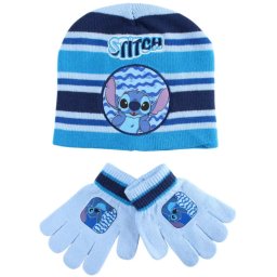 Lilo és Stitch, A csillagkutya Waves gyerek sapka + kesztyű szett Nr4