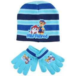 Mancs Őrjárat Team Winter gyerek sapka + kesztyű szett Nr14