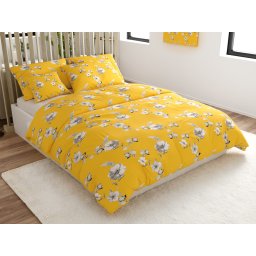 Mikroszálas ágyneműhuzat YELLOW ROSE sárga Ágyneműhuzat mérete: 70 x 90 cm | 140 x 220 cm