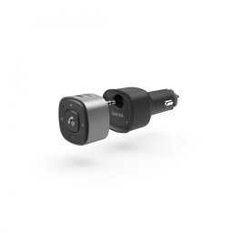 Okostelefon autós töltő és kihangosító bluetooth 2xUSB fekete-ezüst Hama (14159)
