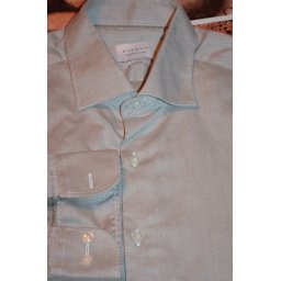 Eterna Meisterhaft 1863 slim fit világos barna anyagában mintás ing, 40