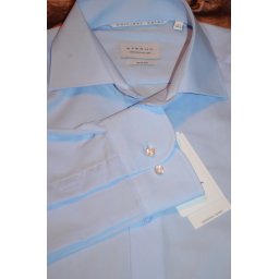 Eterna Meisterhaft 1863 slim fit kék ing, 37