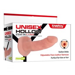 LoveToy - Unisex Hollow felcsatolható, üreges dildó