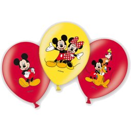 Lufi, latex, Mickey Mouse, 6 db/cs