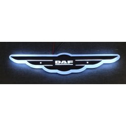 DAF inox szárnyas dísz HÁTTÉRVILÁGÍTÁSSAL