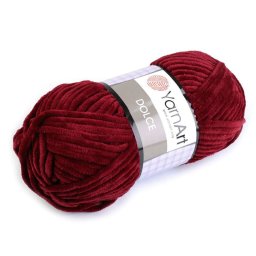 YarnArt Dolce zsenília kötő- és horgoló fonal, 100g, 752, bordó