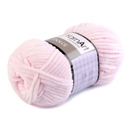 YarnArt Dolce zsenília kötő- és horgoló fonal, 100g, 750, babarózsaszín