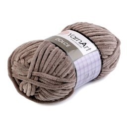 YarnArt Dolce zsenília kötő- és horgoló fonal, 100g, 754, sötétbézs