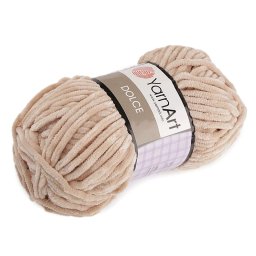 YarnArt Dolce zsenília kötő- és horgoló fonal, 100g, 771, világosbézs