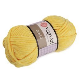 YarnArt Dolce zsenília kötő- és horgoló fonal, 100g, 761, sárga