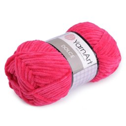 YarnArt Dolce zsenília kötő- és horgoló fonal, 100g, 759, neonrózsaszín