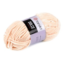 YarnArt Dolce zsenília kötő- és horgoló fonal, 100g, 779, lazacrózsaszín