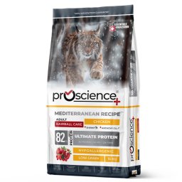 ProScience Adult Cat Chicken hipoallergén száraztáp felnőtt macskának szőrlabda képződés ellen 15kg