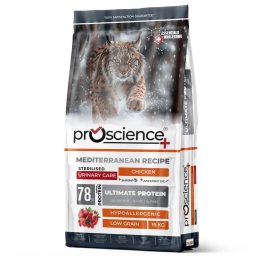 ProScience Sterilised Urinary Cat Chicken hipoallergén száraztáp csirkével ivartalanított felnőtt macskának 15kg