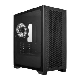 Cooler Master tok Elite 301 Lite, mATX, átlátszó oldallap, 1x 120mm-es ventilátor, fekete