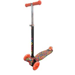 Háromkerekű robogó MAXI SCOOTER világító kerekekkel, BONBON vagy