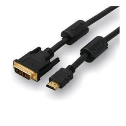 Videokábel DVI (18 1) hím - HDMI hím, 5m, fekete, ELADÓ