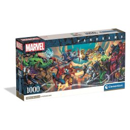 Bosszúállók VS Villains 1000 db-os panoráma Compact puzzle Clementoni