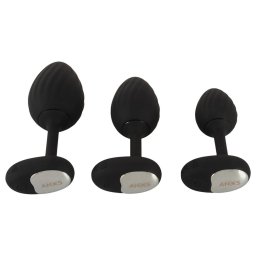 ANOS - vibrációs anál plug szett (fekete)