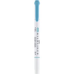 Szövegkiemelő 1,0/3,5 mm, kétvégű, Zebra Mildliner Warm, füstkék