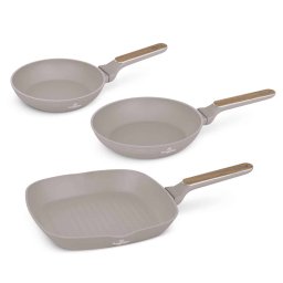 Berlinger Haus Serpenyő szett 3 részes 20/24/28 cm tapadásmentes titánPro bevonattal Taupe Nordic Collection BH/8342