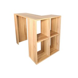 Billie íróasztal polcos tárolóval, világos dió