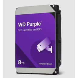 Merevlemez HDD 8TB 5640rpm SATA3 256MB Western Digital Purple (WD85PURZ)